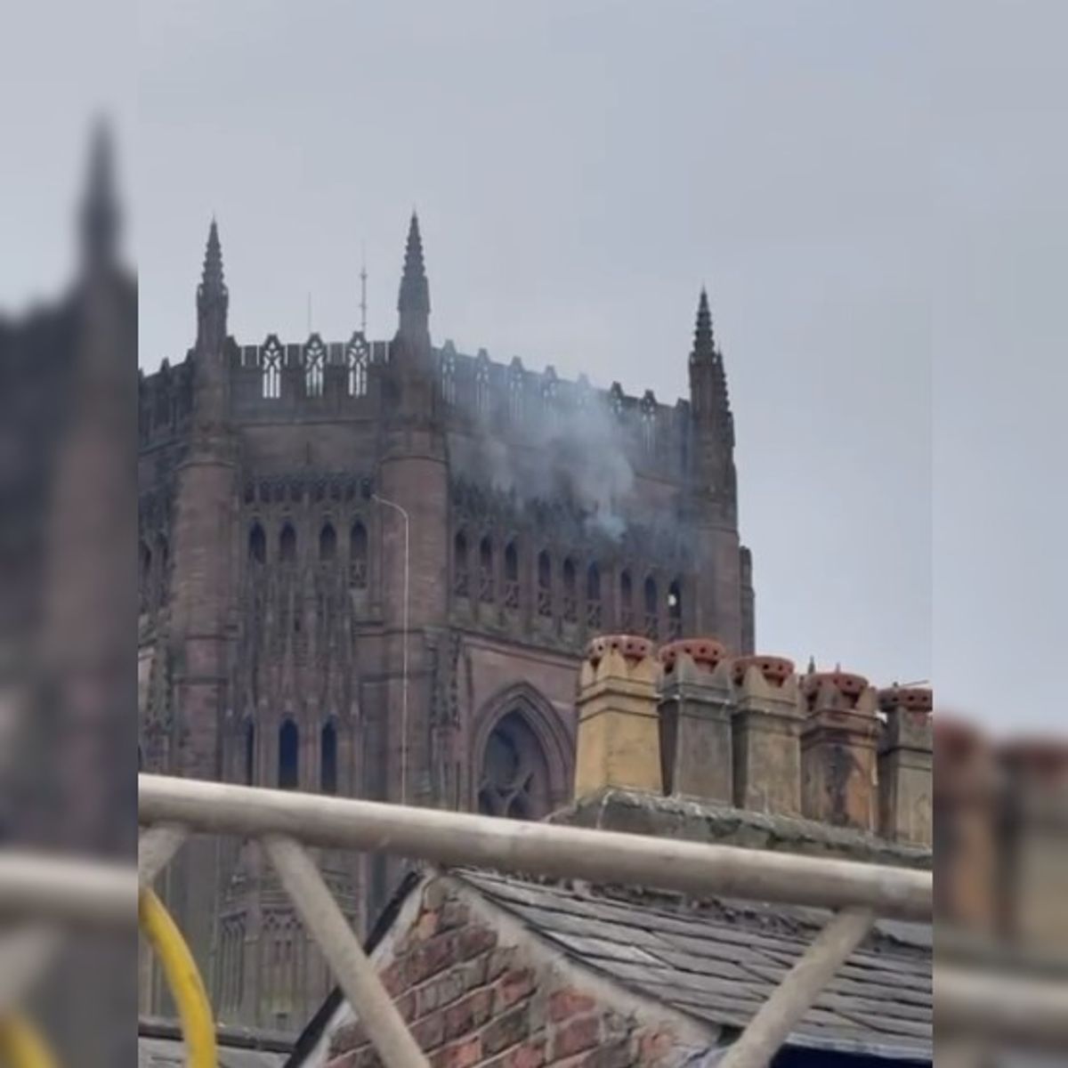 Fire at Liverpool Anglican Cathedral