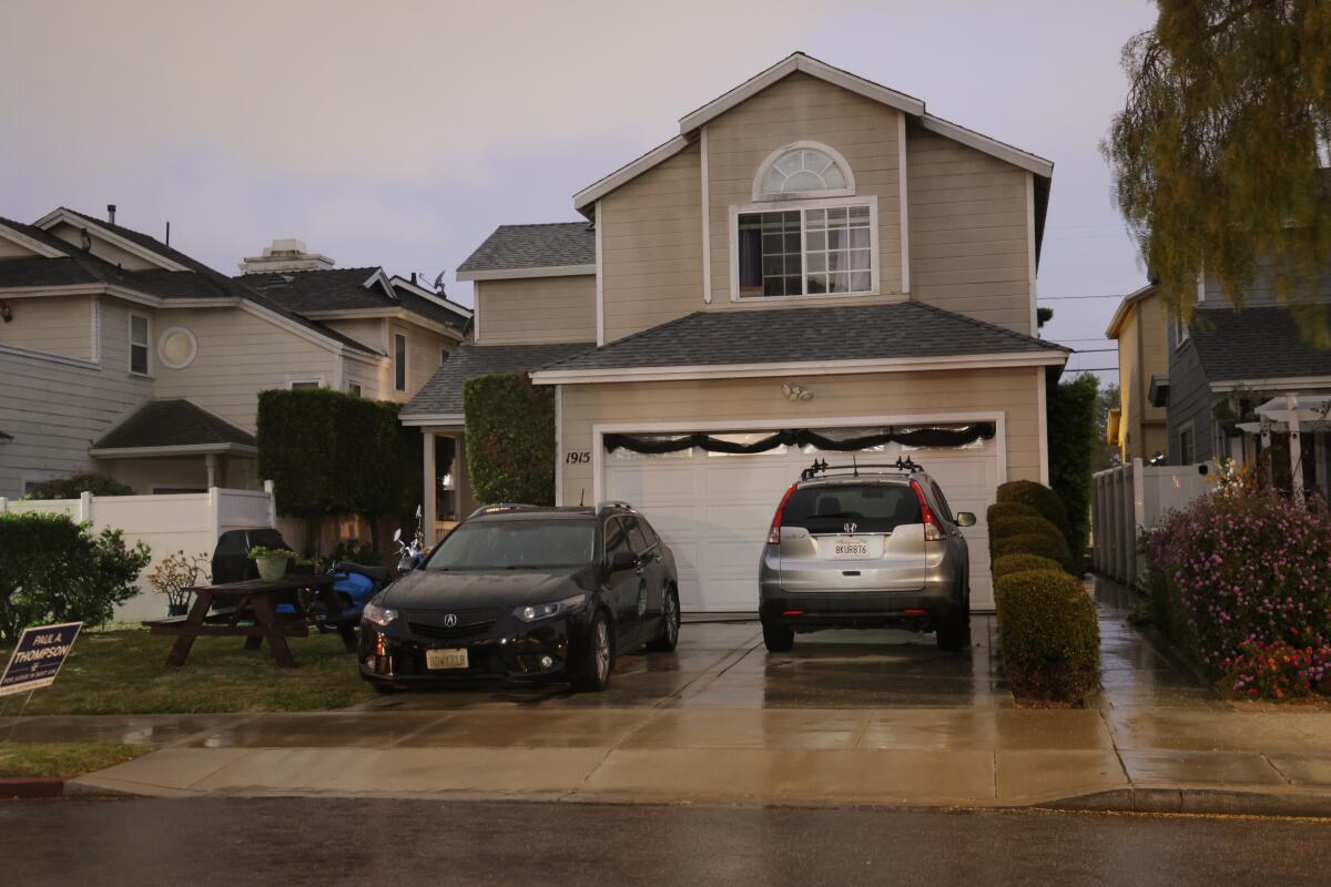 A two-story suburban home.