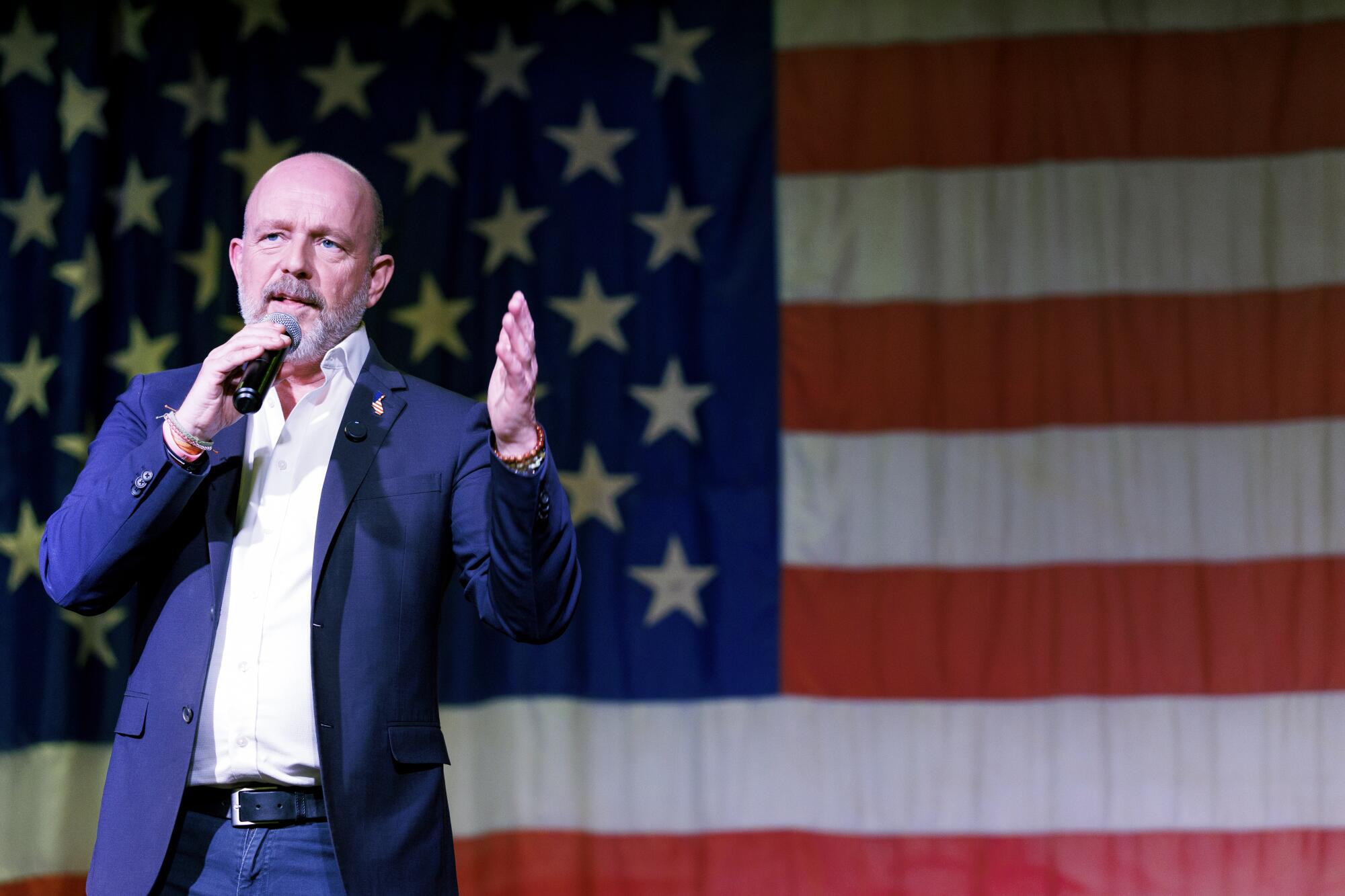 Republican candidate for governor Steve Hilton in Mentone, California.