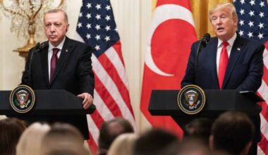 U.S. President Donald Trump participates in a joint press conference with Turkish President Recep Erdoğan in the East Room of the White House on Nov. 13, 2019.