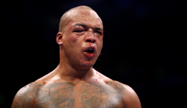 Fabio Wardley tells proud mum ‘I’m okay’ in emotional ringside footage after brutal KO loss to Daniel Dubois