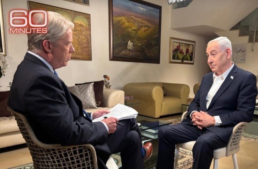 PRIME MINISTER Benjamin Netanyahu on 60 Minutes.