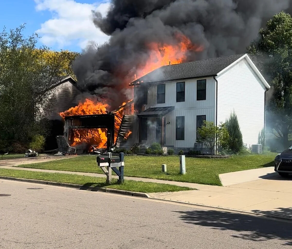 2 dead after small plane crashes into house, causing a fire: Authorities
