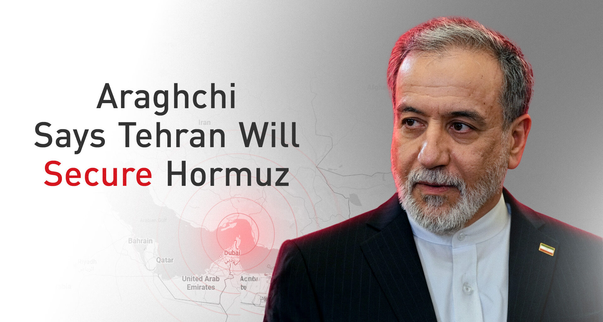 Araghchi Says Iran Opposes Nuclear Weapons, Pledges Hormuz Security