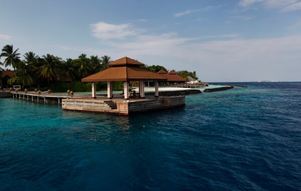 A jetty is seen on a resort on Male Attol in Maldives, Thursday, Feb. 16, 2012. (AP Photo/Gemunu Amarasinghe, file)