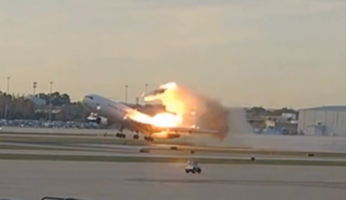 New video shows fiery moments engine separated from UPS cargo plane in deadly crash