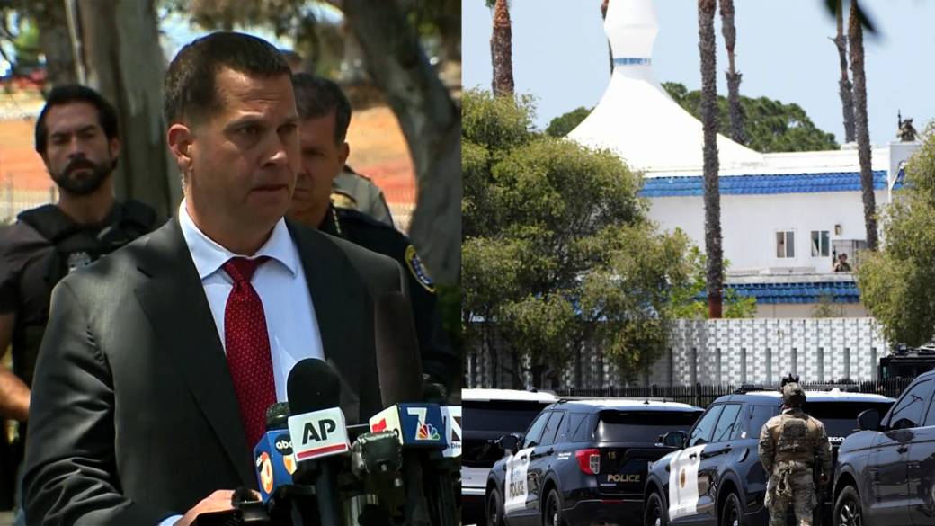 Click to play video: '5 dead, including suspects, after San Diego mosque shooting'
