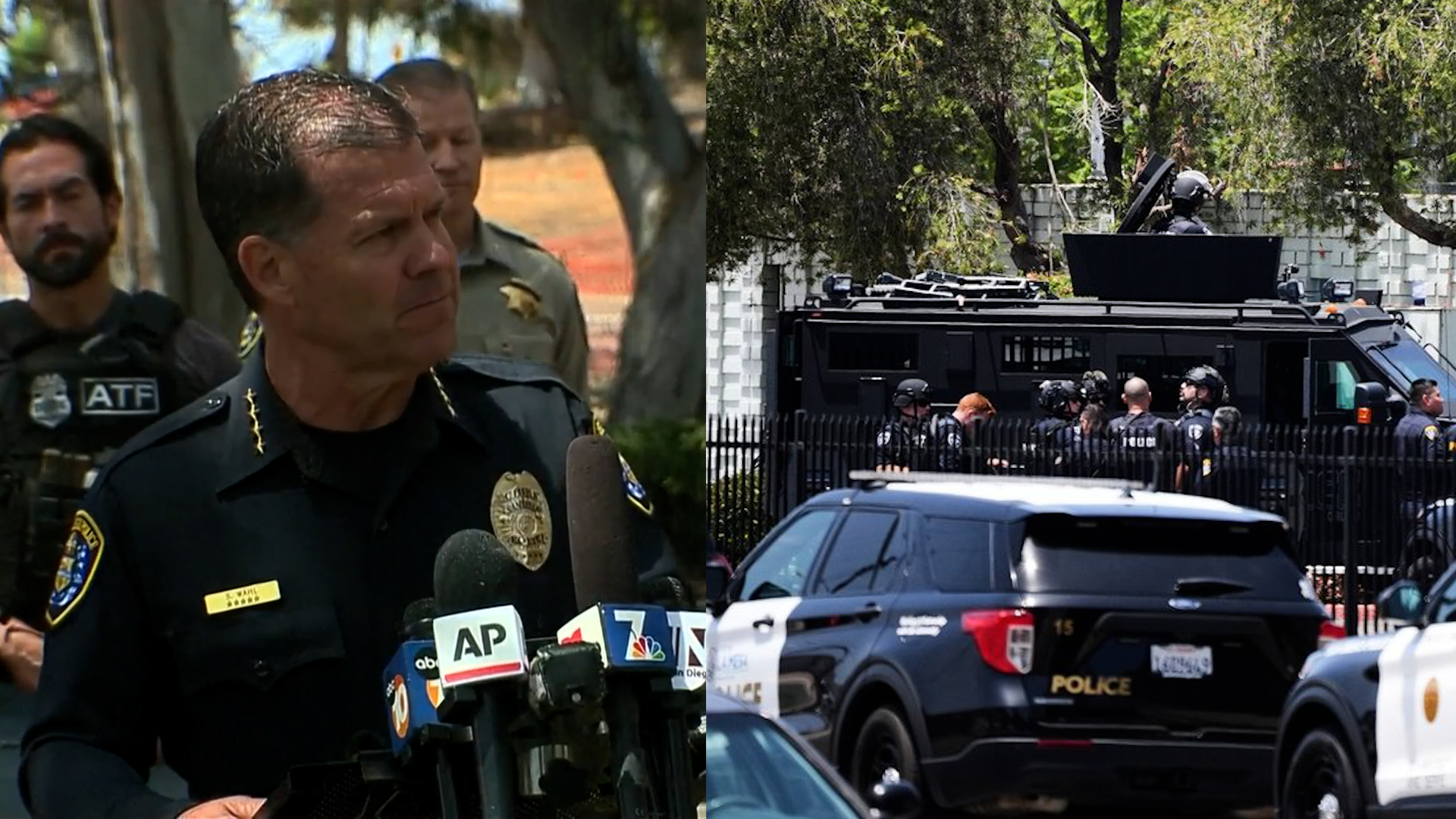 Click to play video: 'Police investigating, dub San Diego mosque shooting “hate crime” after 5 dead, including 2 suspects'