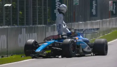 Canadian GP groundhog crash: Wildlife collision triggers FP1 red flag