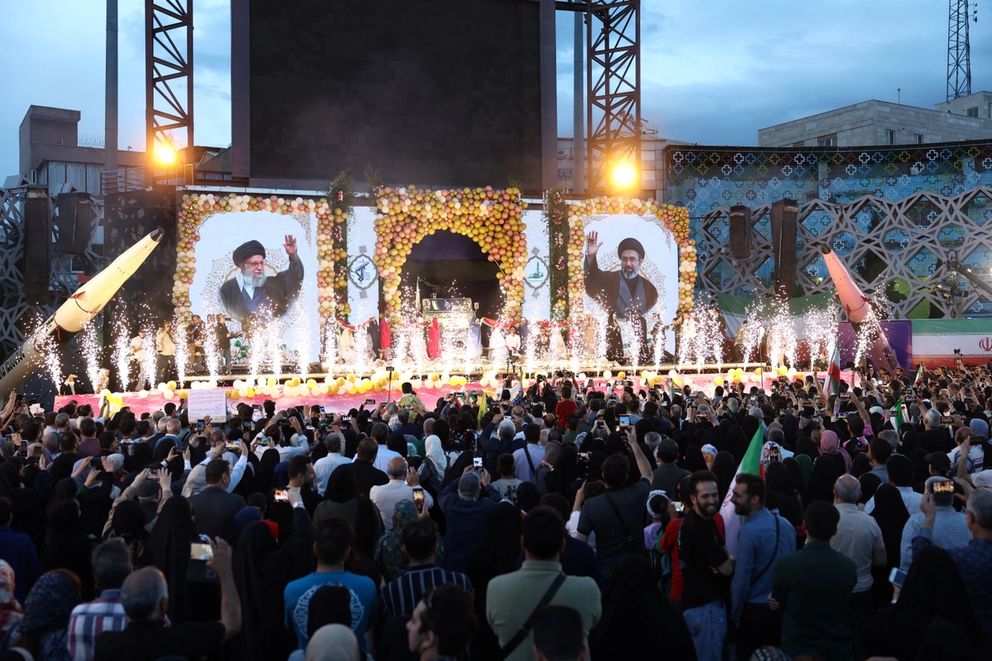 A government-organized public wedding ceremony in Tehran, May 18, 2026