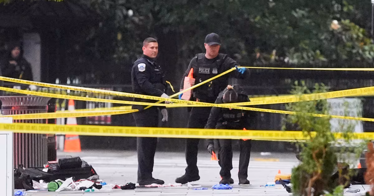 White House access cordoned off after shots fired