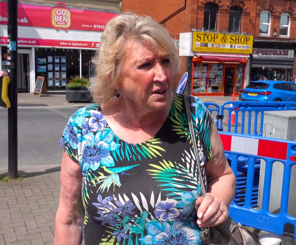 Marge Glover, 77, said: 'I think Andy Burnham has done a cracking job as Mayor of Greater Manchester, and I think he’ll do a cracking job here'