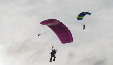 Skydiver dies after midair collision with another jumper during group jump in Washington state