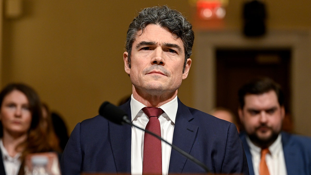 Joseph Kent speaking during a House Homeland Security Committee hearing in Washington, D.C.
