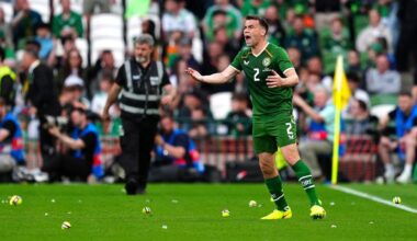 Ireland-Qatar friendly stopped twice as fans throw tennis balls to protest Nations League games with Israel