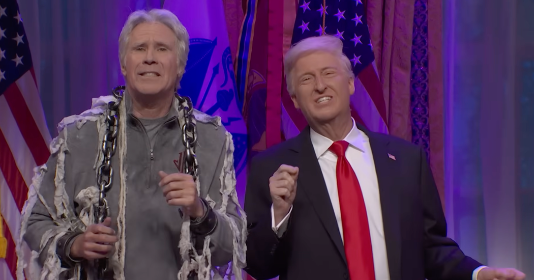 What the Dickens? Will Ferrell Plays Ghost of Epstein on ‘S.N.L.’ Season Finale