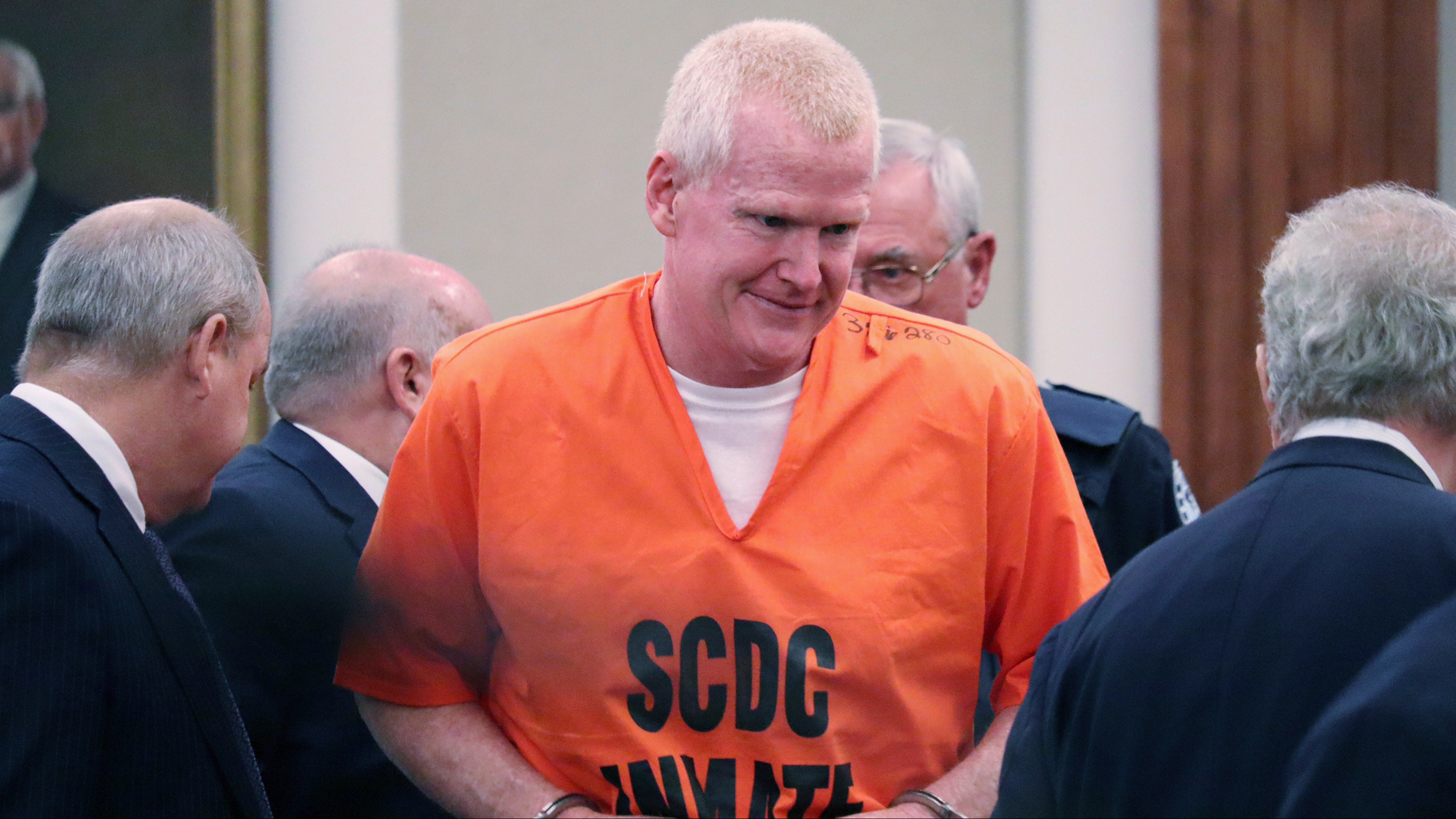 Disbarred attorney Alex Murdaugh arrives in court in Beaufort, S.C., Sept. 14, 2023.