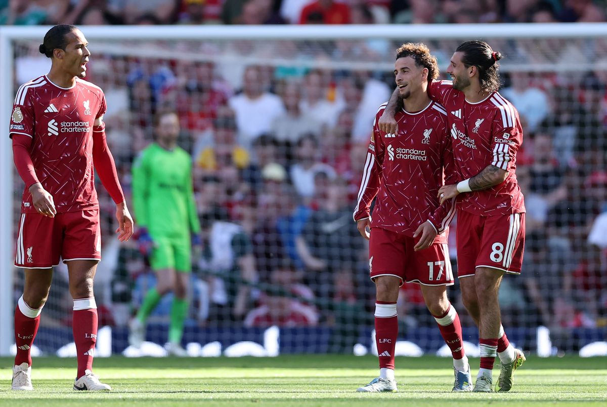 Curtis Jones opened the scoring for Liverpool against Brentford.
