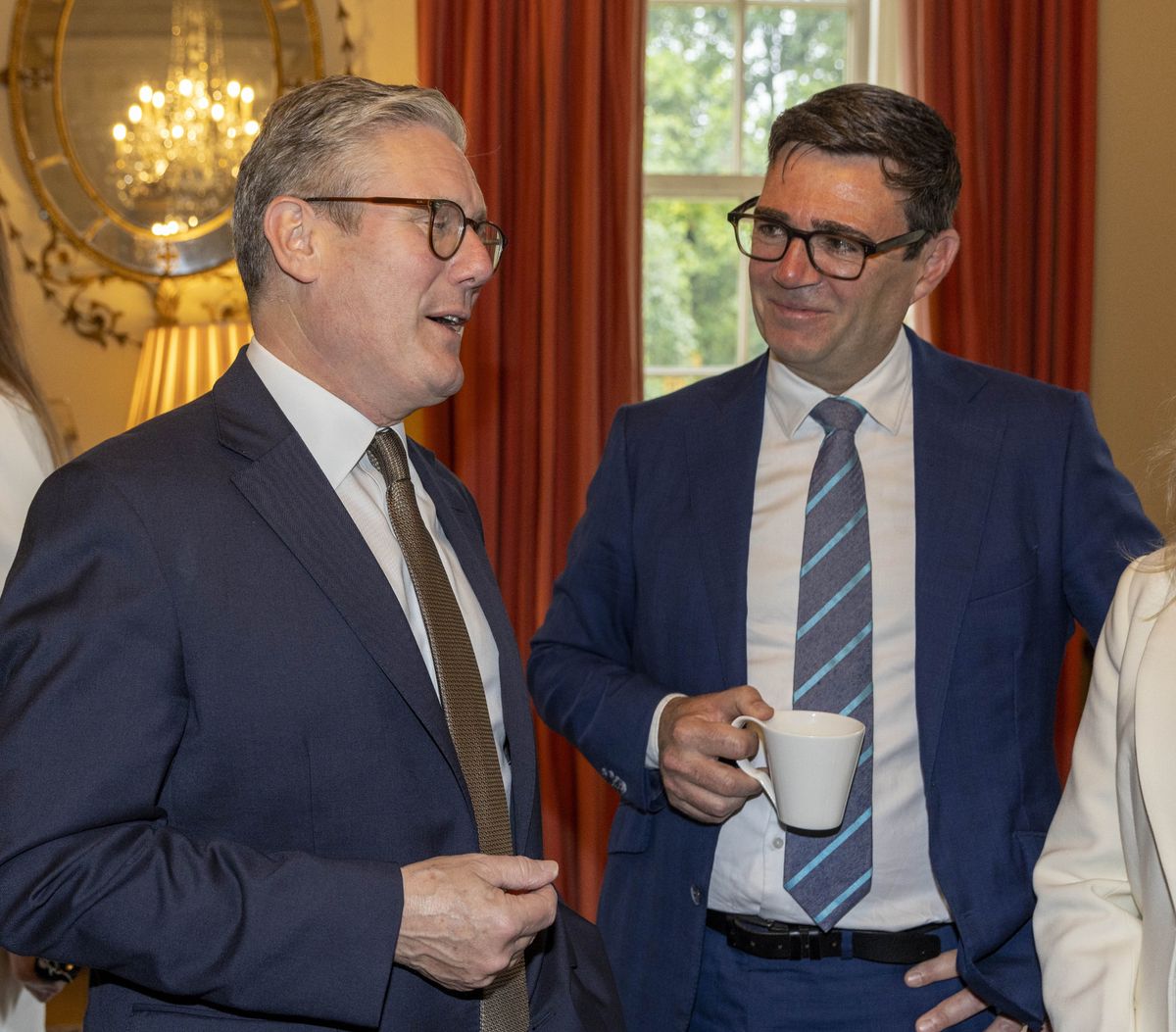 Sir Keir Starmer pictured with Andy Burnham