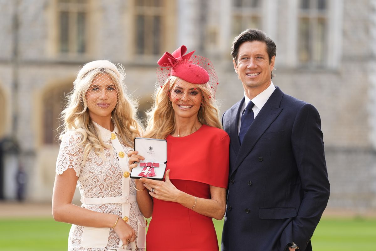 Tess Daly with Vernon Kay and their daughter Phoebe Kay