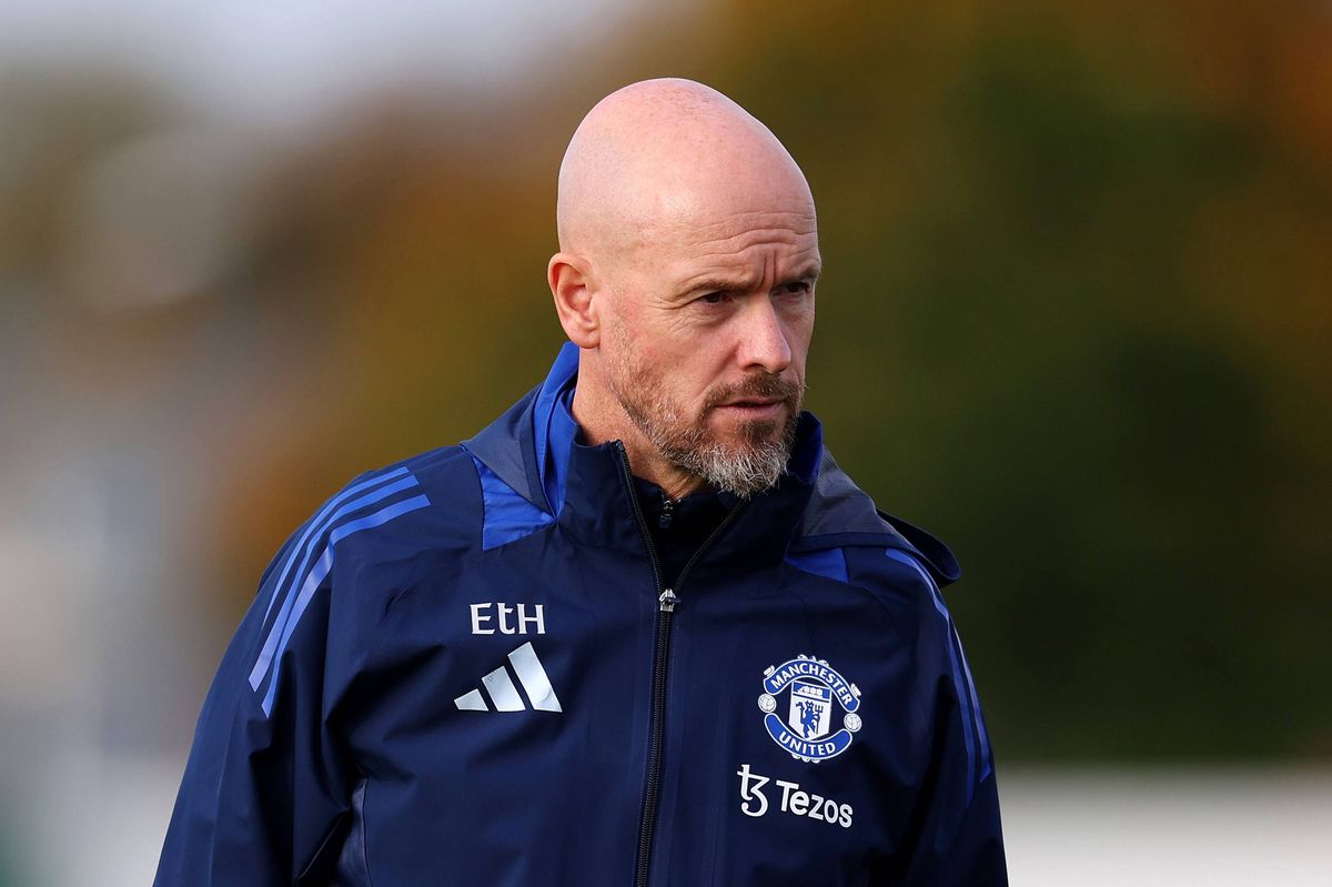 Erik ten Hag during Manchester United training