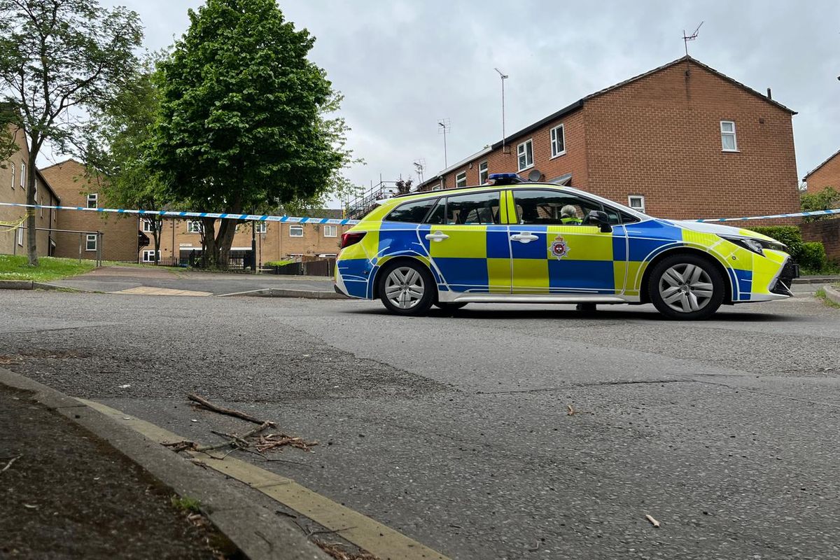 Police at the scene in Stockbrook