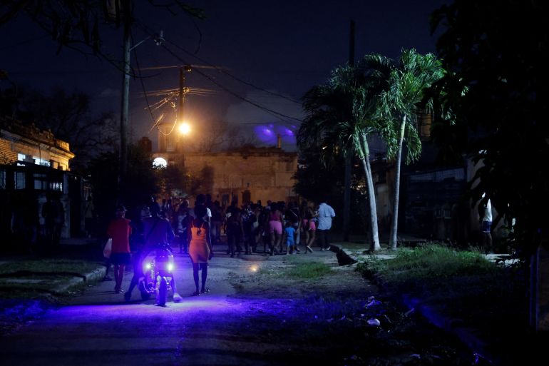 People protest against frequent power cuts as the capital Havana faces its worst rolling blackouts