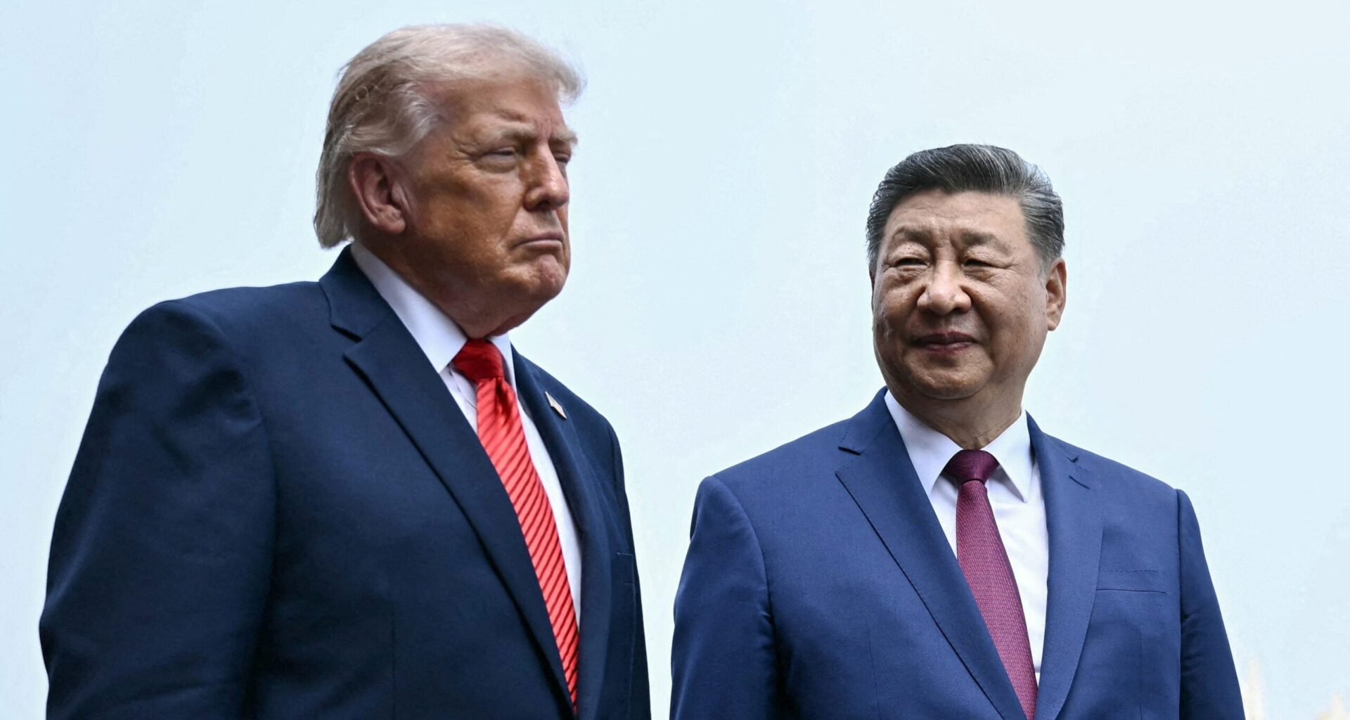 FILE PHOTO: China's President Xi Jinping and US President Donald Trump visit the Temple of Heaven in Beijing on May 14, 2026.