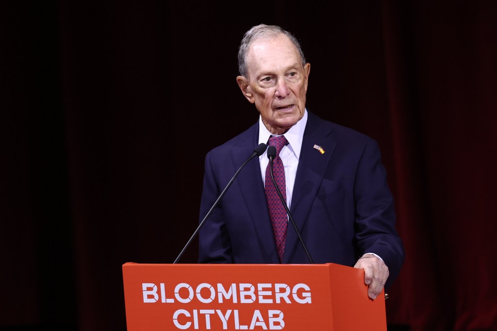 Michael Bloomberg speaking at the Bloomberg CityLab 2026 conference.