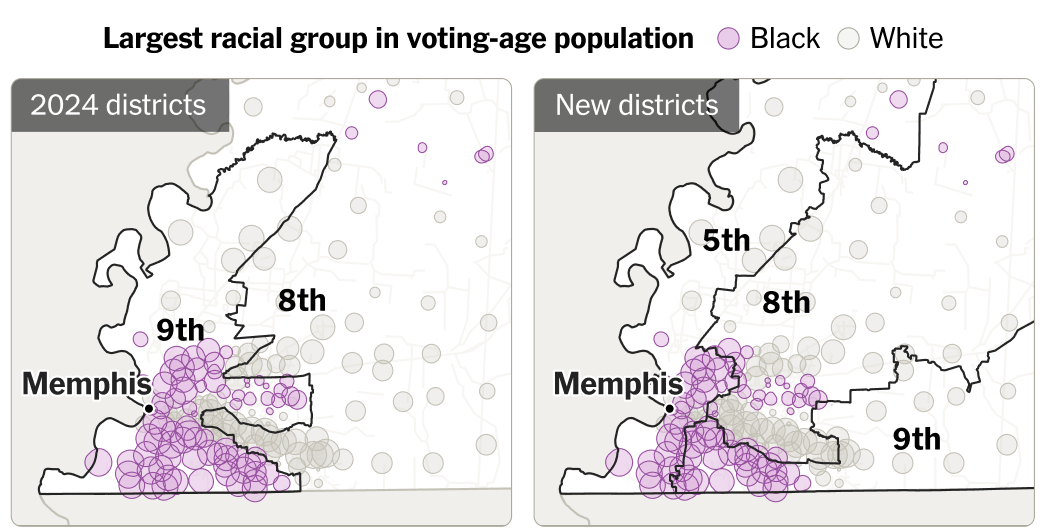 See How the G.O.P. Cut Up Tennessee’s Only Majority Black District