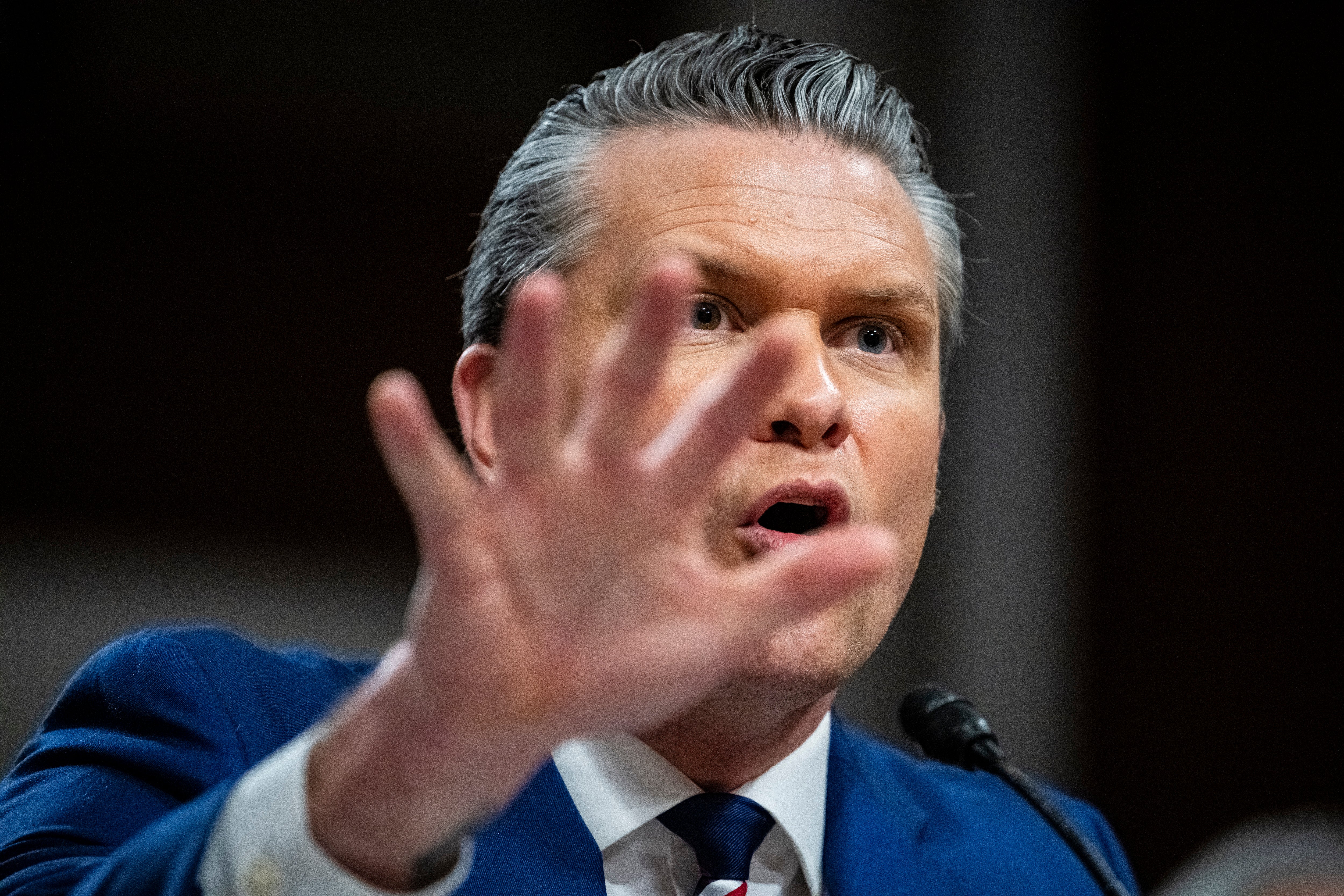 Pete Hegseth testifies during a Senate Armed Services Committee hearing on 30 April 2026 in the Dirksen Senate Office Building in Washington, DC