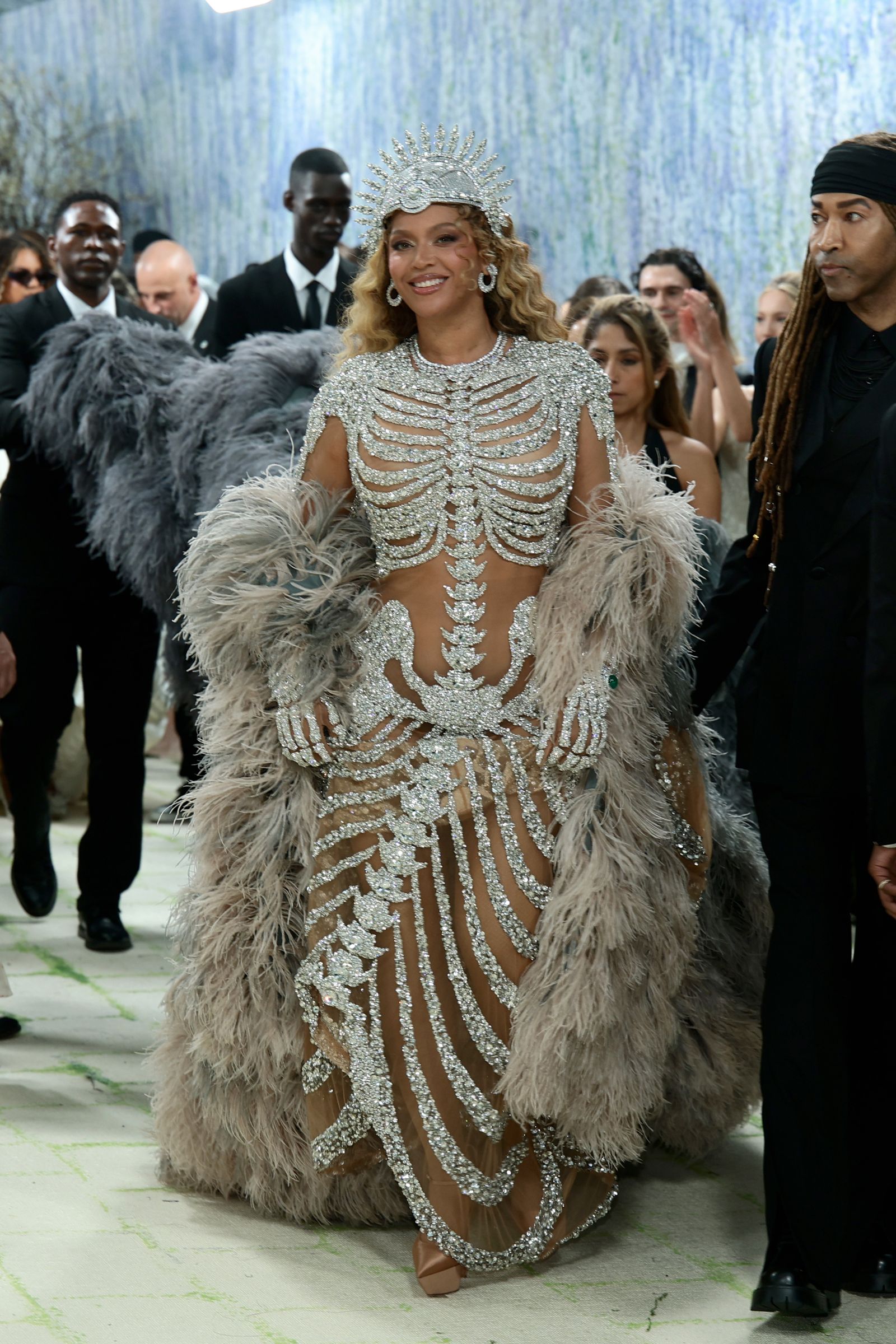 Image may contain Beyonc Joseph Mendes Anja Nissen Nickola Shreli Beyonc Person Adult Wedding Accessories and Bag