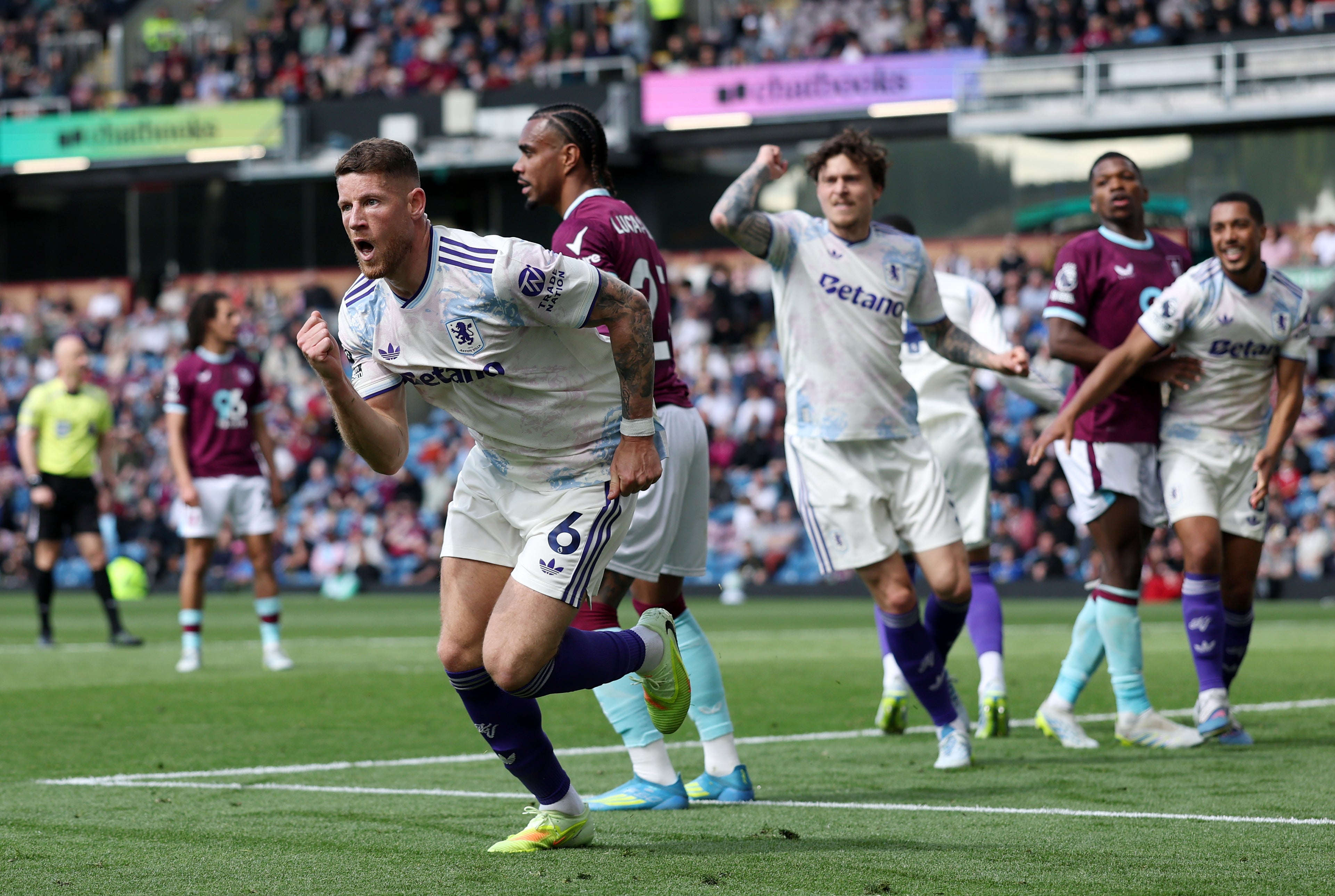 Ross Barkley helped ensure Aston Villa left Turf Moor with a point