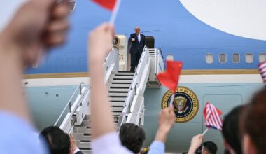 Trump in China live: US president claims he and Xi are agreed on how Middle East conflict should end