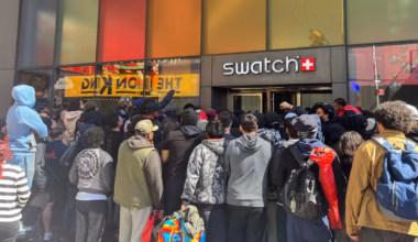 Swatch forced to close UK stores after huge queues for new watch spark safety crisis