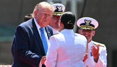 Trump tried to deliver an inspirational speech to graduates. It quickly became uncomfortable