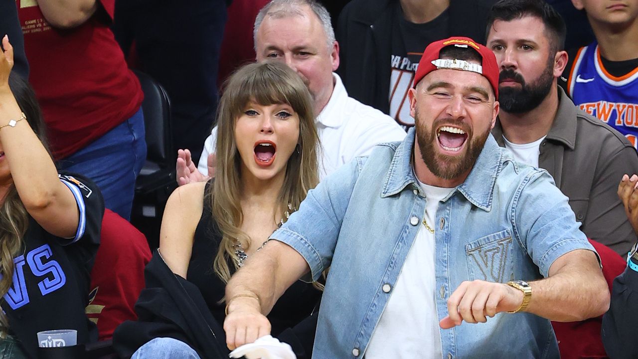 Taylor Swift and Travis Kelce Take Tips From Kylie and Timothée’s Courtside Style