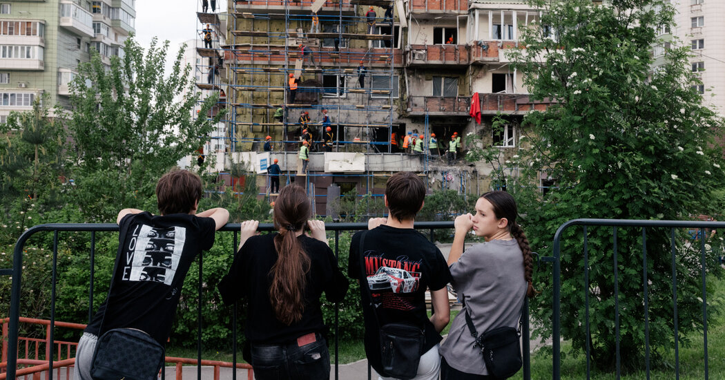 ‘A Total Nightmare’: Voices From a Moscow Hit by Ukrainian Drones