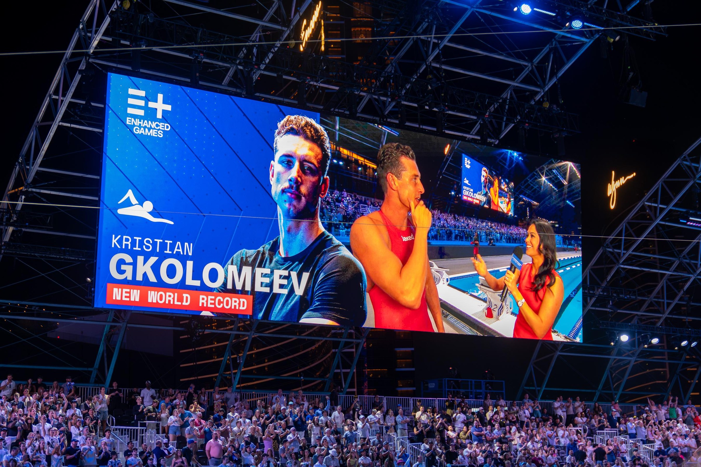 Kristian Gkolomeev was the only “enhanced” athlete to break a world record that night.