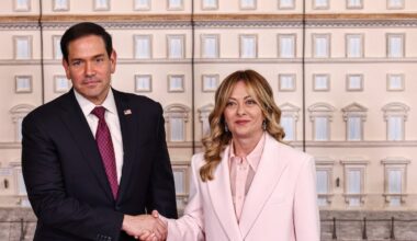 Rubio presses Italy, allies to do more on Iran after talks with Meloni
