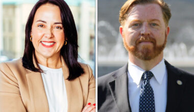 Denise Powell and John Cavanaugh are locked in a close Democratic primary for Nebraska's 2nd District. (Courtesy Denise Powell for Congress/Facebook, John Cavanaugh for Congress/Facebook)