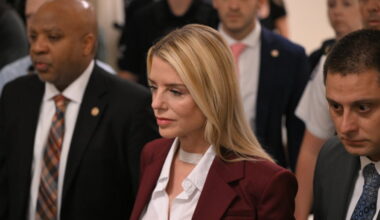 Bondi, Pressed Over Epstein Files, Places Responsibility on Blanche and Patel