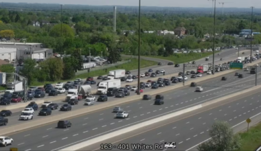 Fatal garbage truck crash causing heavy delays on WB Hwy. 401 in Pickering: OPP - CTV News