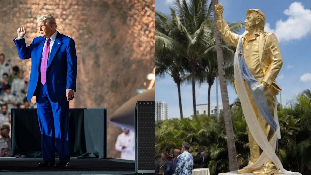 Trump Thanked the 'Great American Patriots' Behind His Golden Statue. They're Crypto Investors Selling a Meme Coin Called $PATRIOT
