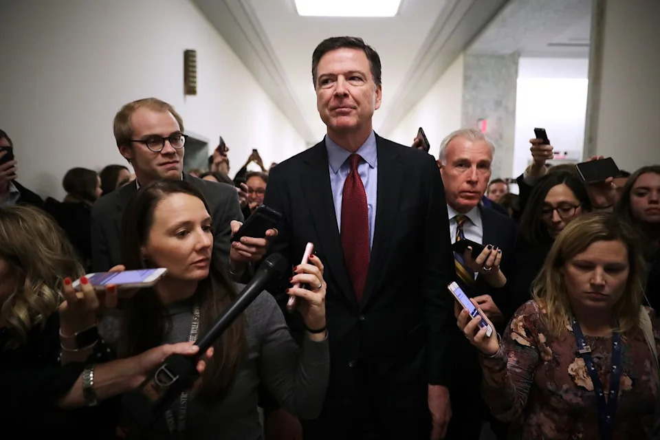 Comey has been charged by a federal grand jury in North Carolina with two counts related to alleged threats against President Donald Trump (Getty Images)
