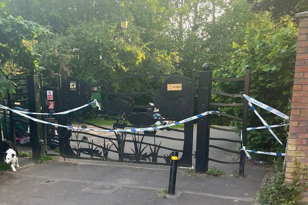A cordon was put in place amid the search