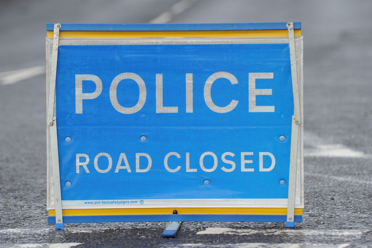 Police have closed the road