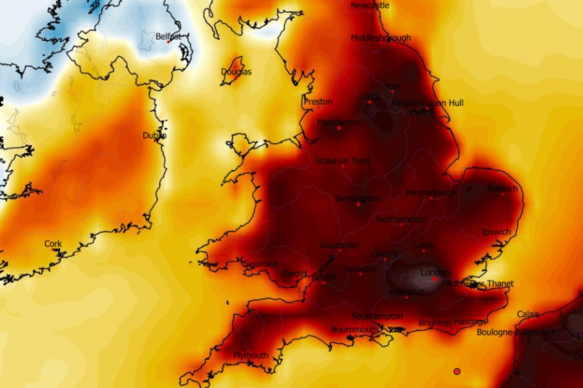 UK weather map