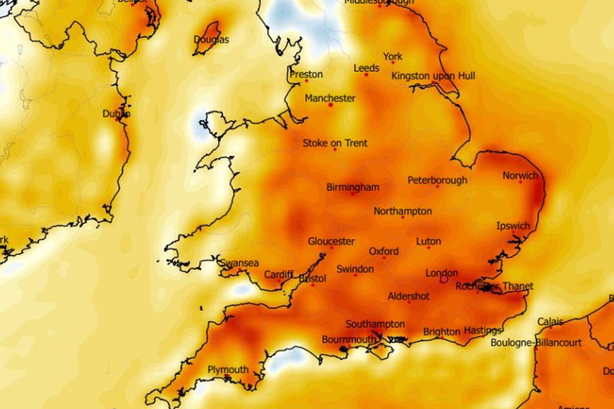 UK weather map