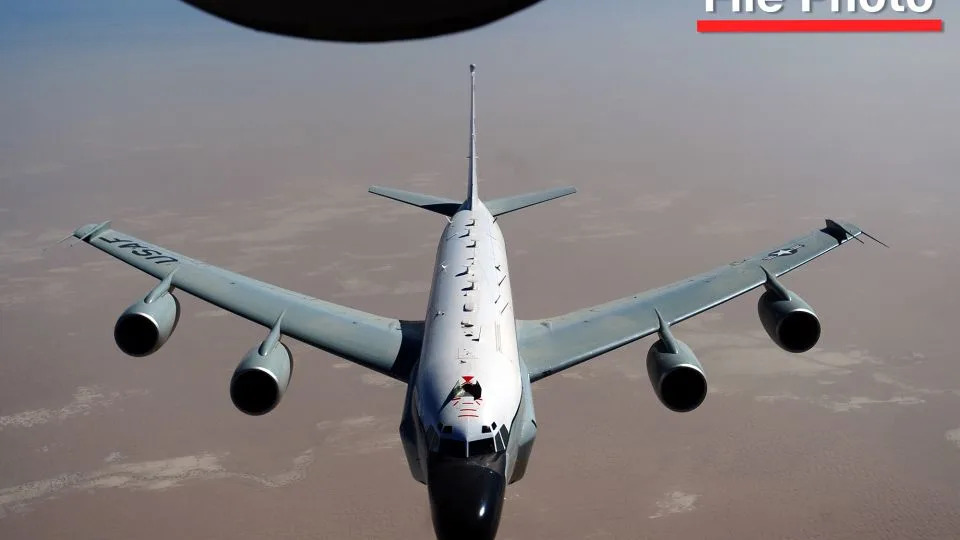 A file photo of the RC-135V/W Rivet Joint reconnaissance aircraft. - US Air Force photo